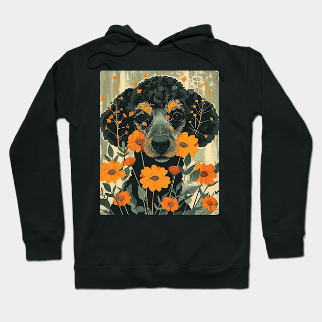 Poodle dog Flowers Photo Art Design For Dog Onwer Hoodie by karishmamakeia